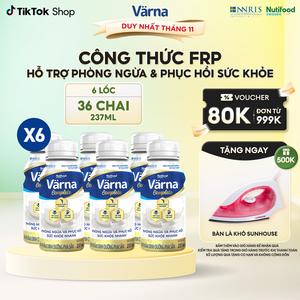 Combo 6 lốc 6 chai sữa bột pha sẵn Varna Complete (36 chai x 237ml) - Phòng ngừa & Phục hồi nhanh - Varna