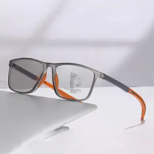 Kacamata Progresif Double Fokus Baca & Jalan Photochromic Lensa Plus Anti Radiasi Untuk Rabun Dekat Pria Usia 40 Ke Atas Model Sport Olahraga Frame Lentur [Beli 1 Gratis 1 Model Lain] Tr004 Termurah