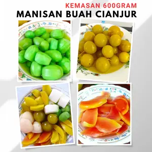 Manisan buah cianjur 600 gram asinan buah camilan buah asinan pedas buah segar
