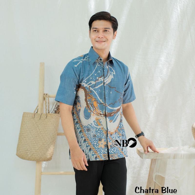 Blouse kantor modern Batik Wanita Lengan Panjang Batik Couple seragam chatra CPN 6