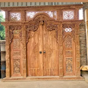 GEBYOK UKIR KAYU JATI JEPARA Gebyok Pintu Partisi Kayu Jati Furniture Mebel