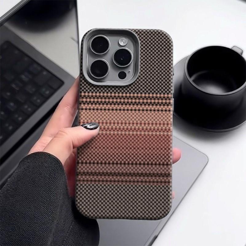 Ốp lưng TPU họa tiết quả vải silicone, có giá trị thẩm mỹ cao, chống rơi, thiết kế tối giản retro dạng lưới pixel, phù hợp với iPhone 17 16 15 14 13 12 11 PROMAX 14 15 16 PLUS 15PROMAX 14PRO.