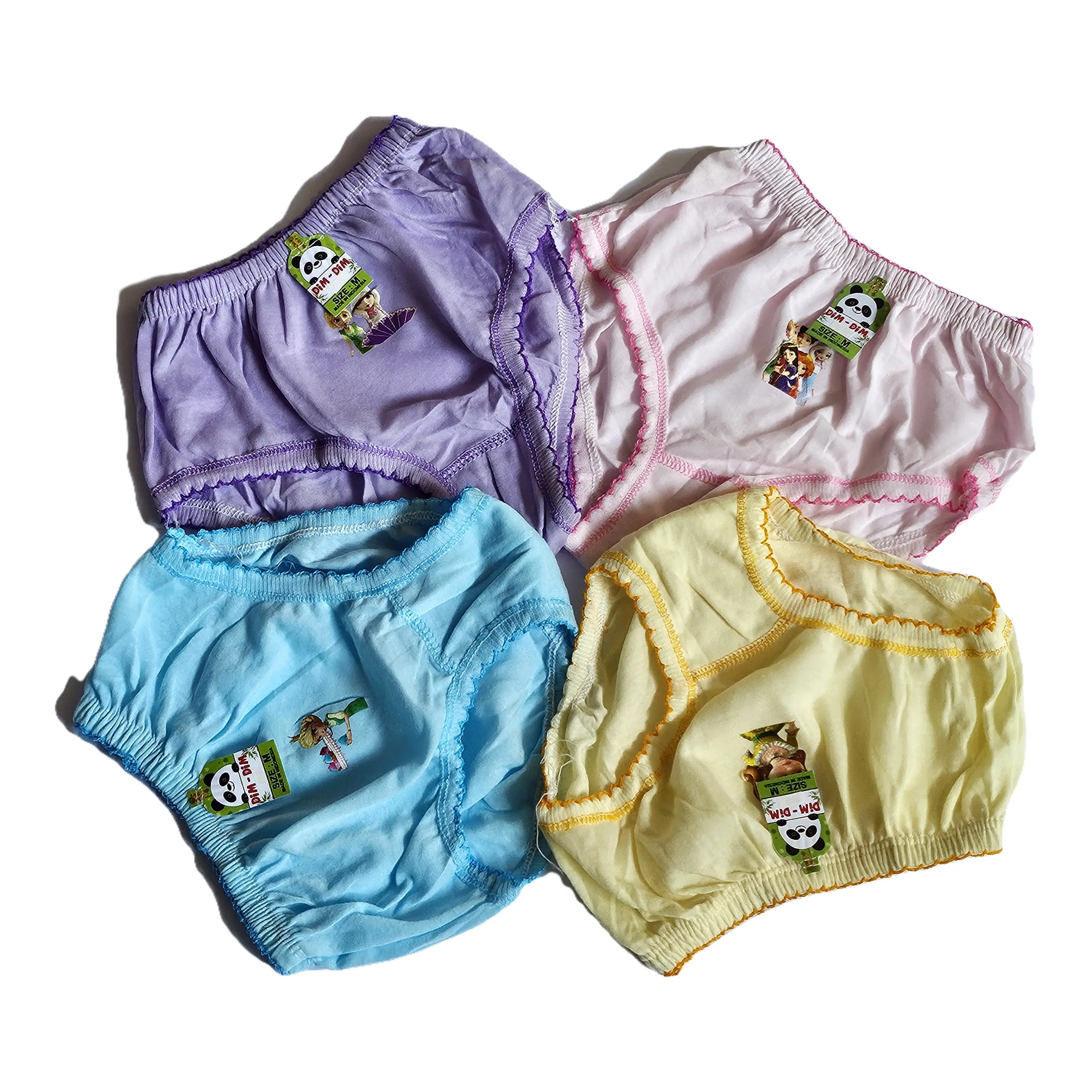 12Pcs /6Pcs Celana Dalam Anak Perempuan Katun   Motif Stiker Size S,M,L,XL Fashion