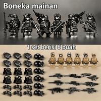 Gambar 6pcs/Set Mainan Tentara Mini Minifigure Mainan / Set Figure Blok Militer Anak / Army Mainan Balok Pasukan Khusus - polisi khusus dari Vixplorn MALL Kab. Tangerang 1 Tokopedia