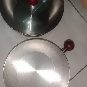 [FREE TUTUP KACA] PO 90 HARI Funnycook Panci Sauce Pan Set Gemoy Lucu Tebal Stainless Steel Diameter 14cm 16cm Dengan Gagang Kayu Anti Panas dan Tutup Kaca Kitchenware