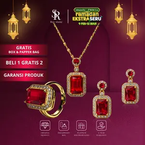 Roystone jewels - Cincin Kalung Anting Gelang Fashion Aksesoris Perhiasan Permata Zircon Adjustable