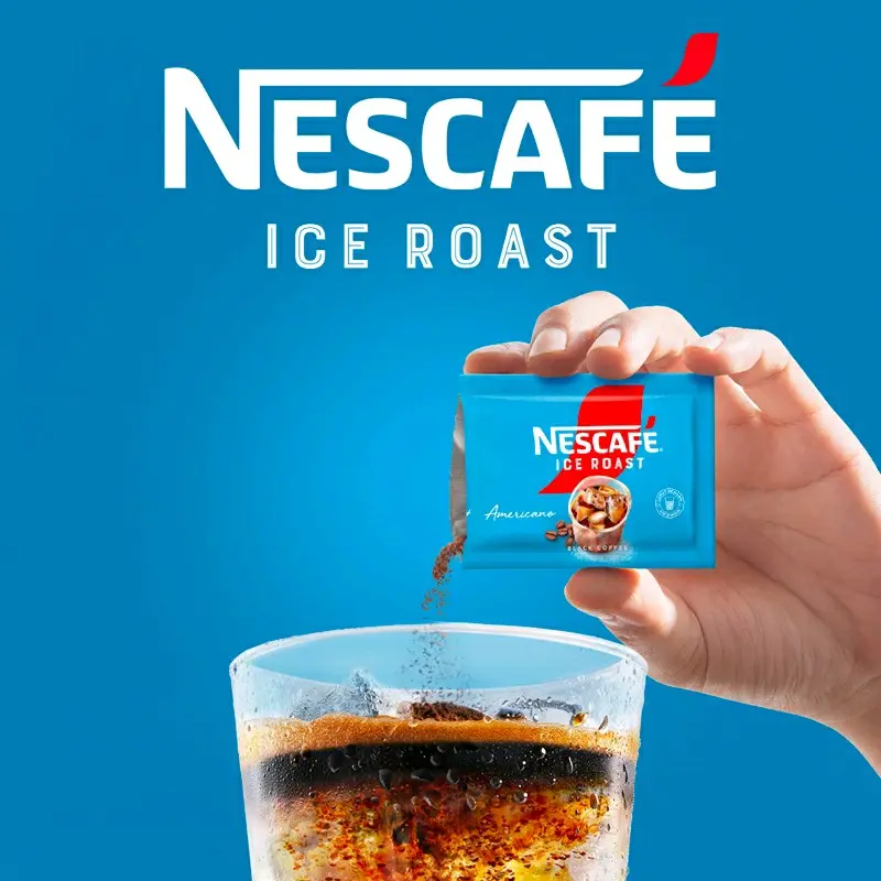 Nescafe Ice Roast Kopi Robusta Americano Tanpa Ampas 2 Gr X 10 Pcs 0
