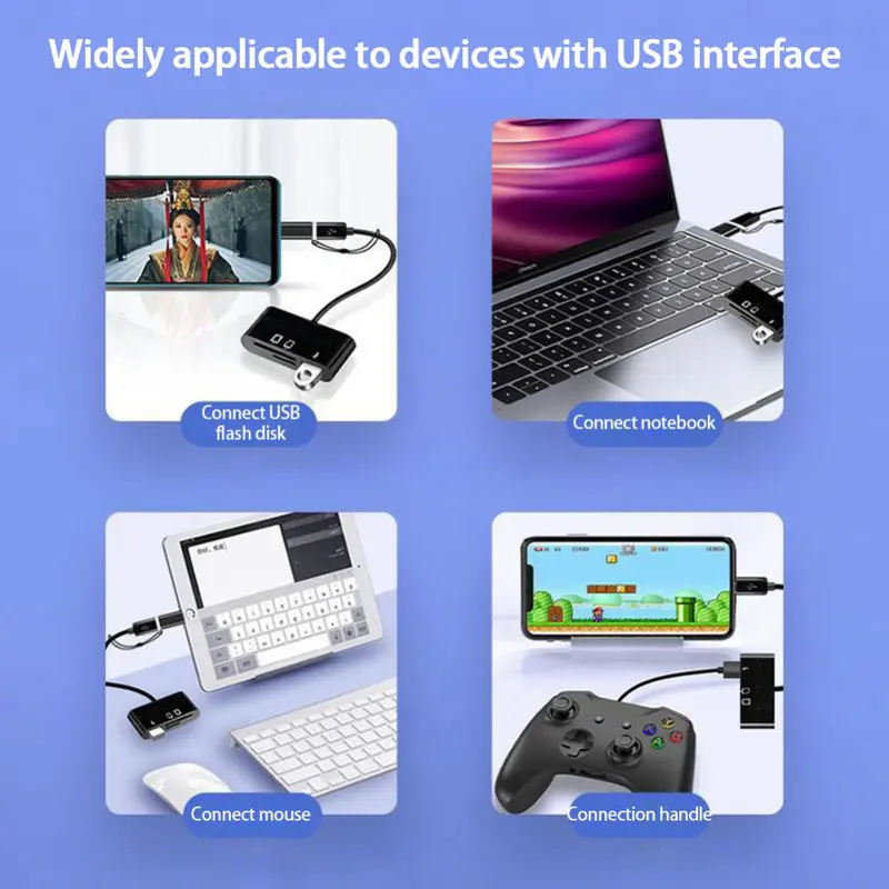 SPOIL Card Reader 3 in 1 OTG Type-C Micro SD/TF Flash Drive Card Reader Data Reader Cable Card Reader AdaptoActual Card Reader 3 in 1 OTG Type-C Micro SD/TF Flash Drive Card Reader Data Reader Cable Card Reader Adapto Computer Device 7