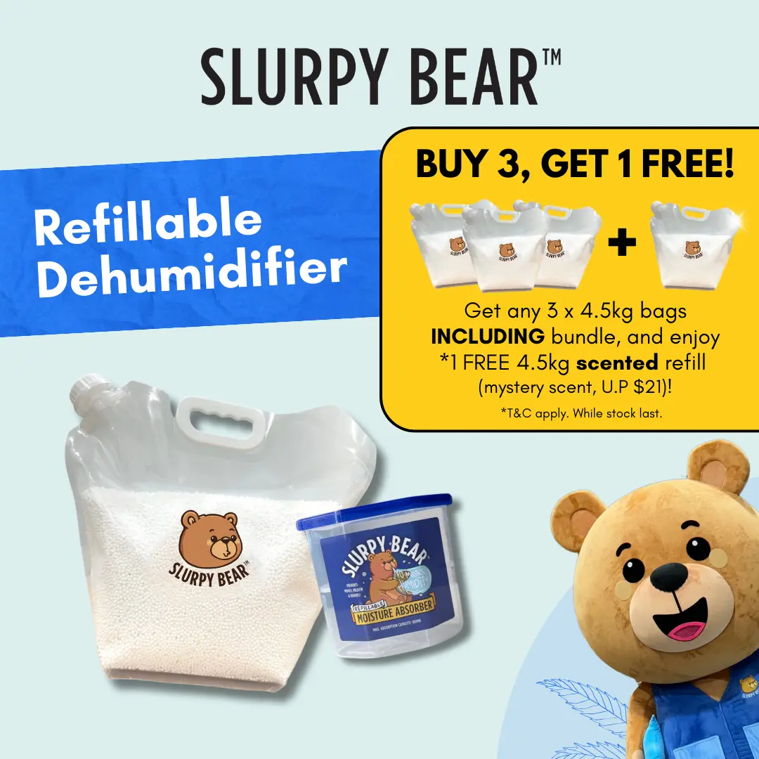 SLURPY BEAR Eco-friendly Dehumidifier Refill Moisture Absorber | Similar to Thirsty Hippo