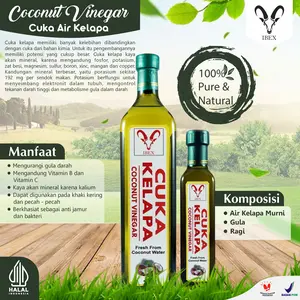 IBEX Cuka Air Kelapa/Coconut Vinegar/Cuka Nira 100% Murni