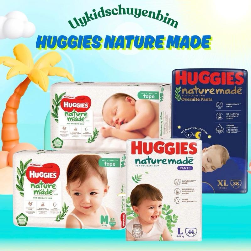   BỘ 2 GÓI  Bỉm tã dán quần HUGGIES PLATINUM NATURE MADE bông hữu cơ đủ size 2 BỊCH Cho Bé 