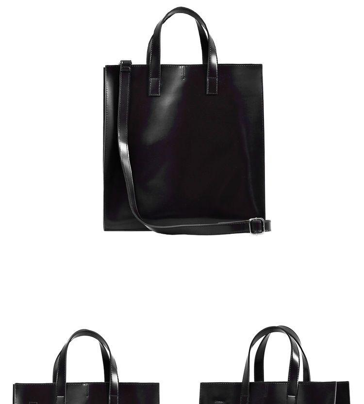 Product Introduction of 2023 Single Shoulder Crossbody Tote Bag Simple and Stylish Casual All-Matching Men's Bag Large Capacity Square Vertical Tote 6
