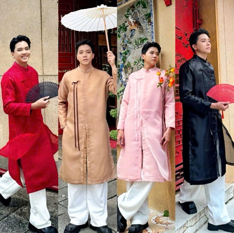   Mở Bán Tặng Dây Cài  Áo Dài Nam Cách Tân Hai Lớp  Áo Dài Tết Ngũ Thân Chất Vải Hai Lớp Dày Dặn Đứng Form Mr Smile 99 Shop AD06 