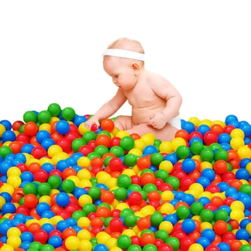 Mainan mandi Bola warna warni tebal isi 100,50,25 pcs Toys Bayi mainan bebek shower 0