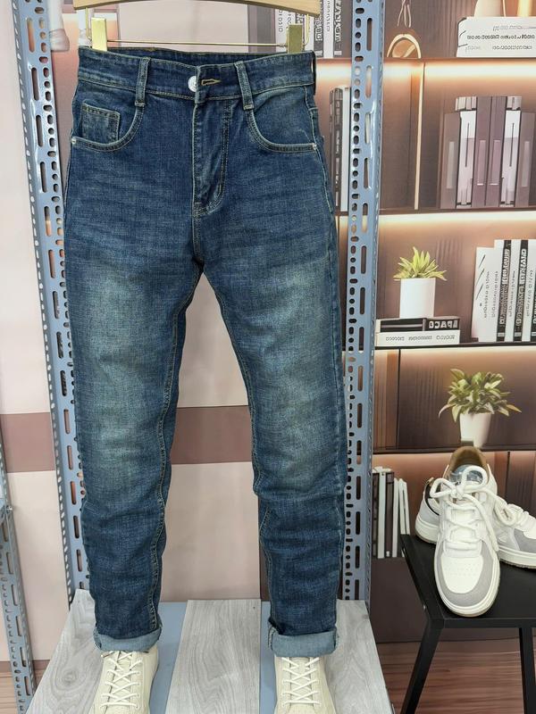 Quần Jean Nam Co Giãn Form Slimfit Màu Xanh Đậm Wash Dơ T3362- Menswear Pants, Denim , quan jean 2025