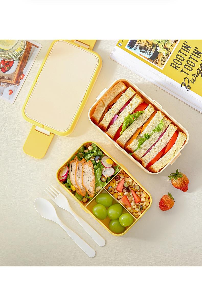 Product Introduction of METKA Picnic Lunch Box Double Layer Food Storage Container Handle Camping Hiking Outdoor Portable Bento Box Travel Work School 27