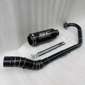 KNALPOT RACING SC PROJECT BLACK DOFT SUARA BASS GAHAR UNTUK VIXION VERZA SONIC SATRIA FU VARIO PCX NMAX AEROX BEAT DLL Motorcycle Motorcycle