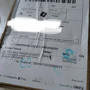 NUTRIFARM PREMIUM MATCHA POWDER 440G MATCHA BUBUK ORGANIK