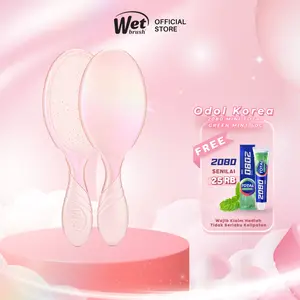 The Wet Brush Pro Holographic Pink - Sisir Anti Kusut Mengurangi Rontok