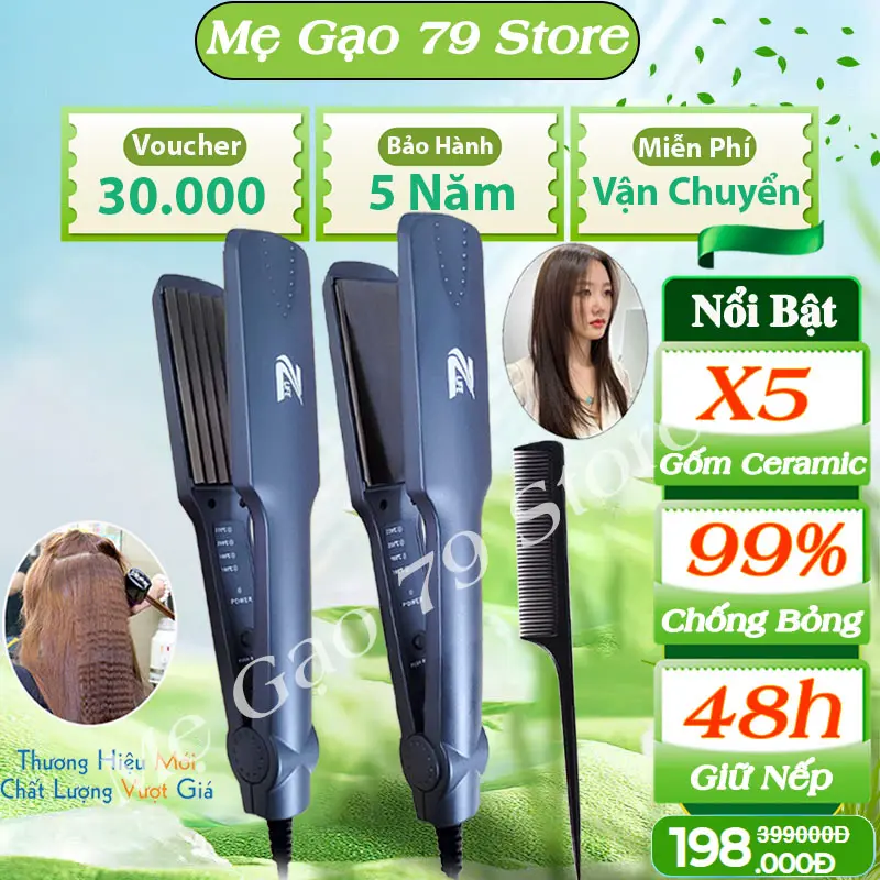 Combo Máy Dập Xù+ Máy Duỗi Tóc  Chính Hãng Zlife 339+369 Làm Tóc, Tạo Kiểu Tóc Nhanh Chóng Tiện Lợi Tại Nhà Dành Cho Nữ