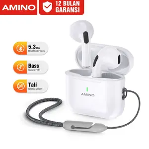 AMINO X2 TWS Wireless Earbuds Earphone bluetooth Headset Bluetooth 5.3 Earphones BT Mini Handset Bluetooth Tali In Ear