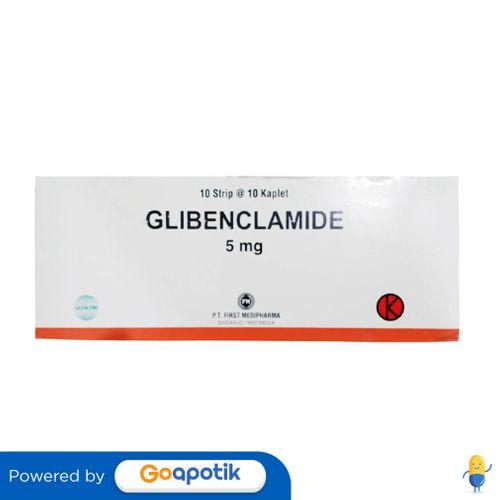 GLIBENCLAMIDE FIRST MEDIPHARMA 5 MG BOX 100 KAPLET