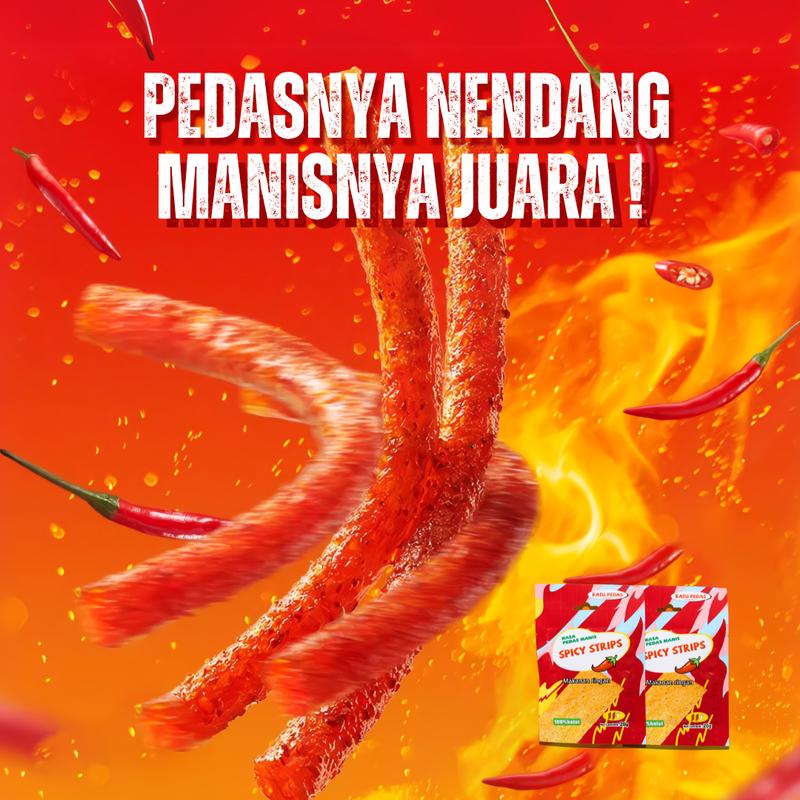 [SAMPLE] Ratu Snack - Stick (5PCS) Snack Camilan dengan Rasa Pedas Manis dan Gurih 0