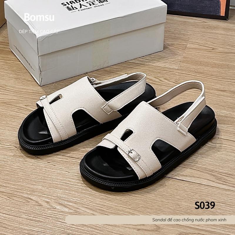 [chân gầy lùi 1 sz] Dép sandal nữ ulzzang s039 phom xinh đế xịn quai dày dặn - Dép quai hậu chống nước bền chắc