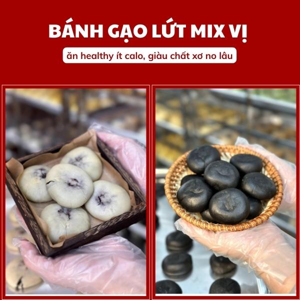 Bánh gạo lứt mix Lão Trư, bánh gạo lứt ăn kiêng, bánh gạo lức ngũ cốc giàu dinh dưỡng