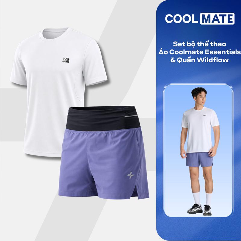 Set bộ thể thao nam Áo Polo Pickleball Zero Mark và Quần Exdry Essentials co…