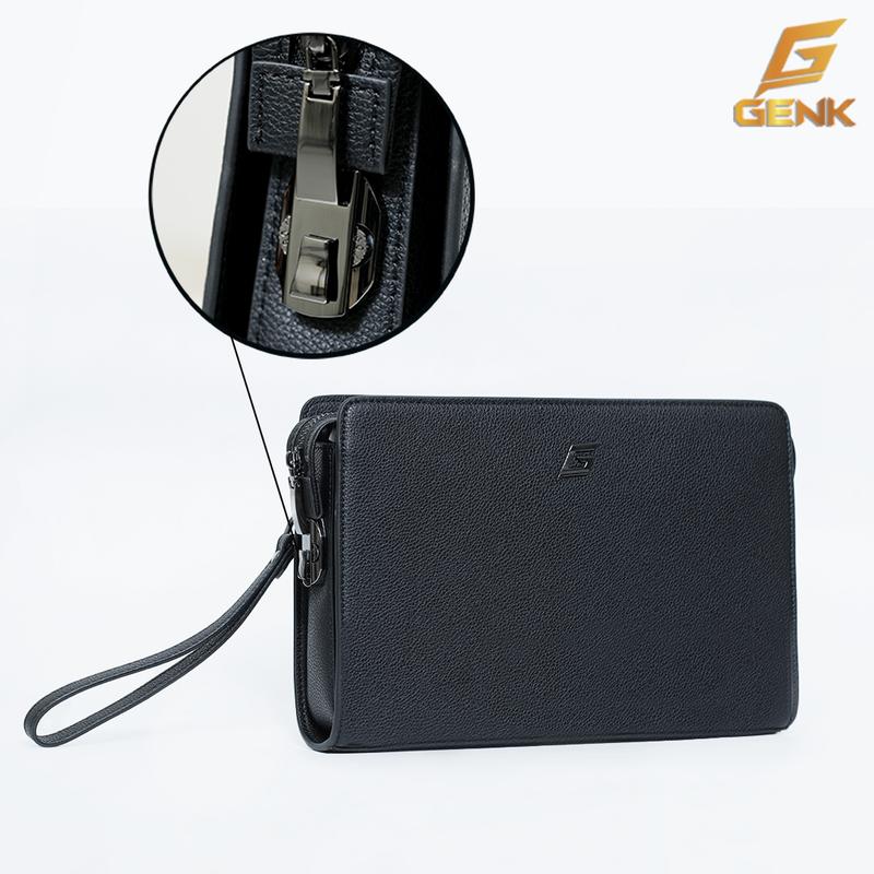 [ Khóa Mật Mã ] Ví Cầm Tay - CLutch Nam Thương Hiệu Genk - GBD09