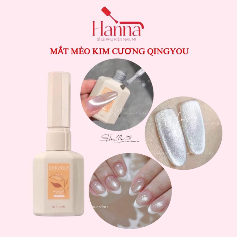Mắt mèo kim cương , ánh trăng QingYou. làm Nail