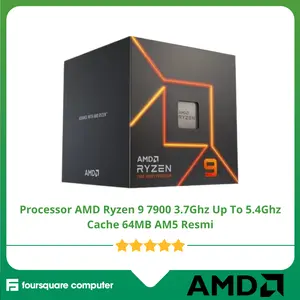 Processor AMD Ryzen 9 7900 3.7Ghz Up To 5.4Ghz Cache 64MB AM5 Resmi
