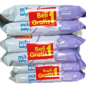 PROMO 6pcs Mitu tisu basah  Ganti popok isi @50 shett