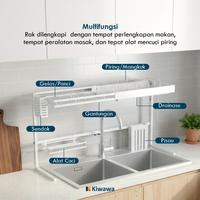 Gambar Kiwawa Rak Piring Extendable Atas Wastafel / Peniris Alat Makan / Dish Drain - NAMI DR 20 dari Cubic Home & Living Kab. Gresik 3 Tokopedia
