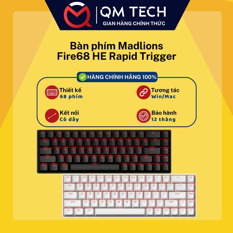 Bàn phím cơ rapid Trigger Fire 68 / Fire 68 Pro - QMTECH STORE