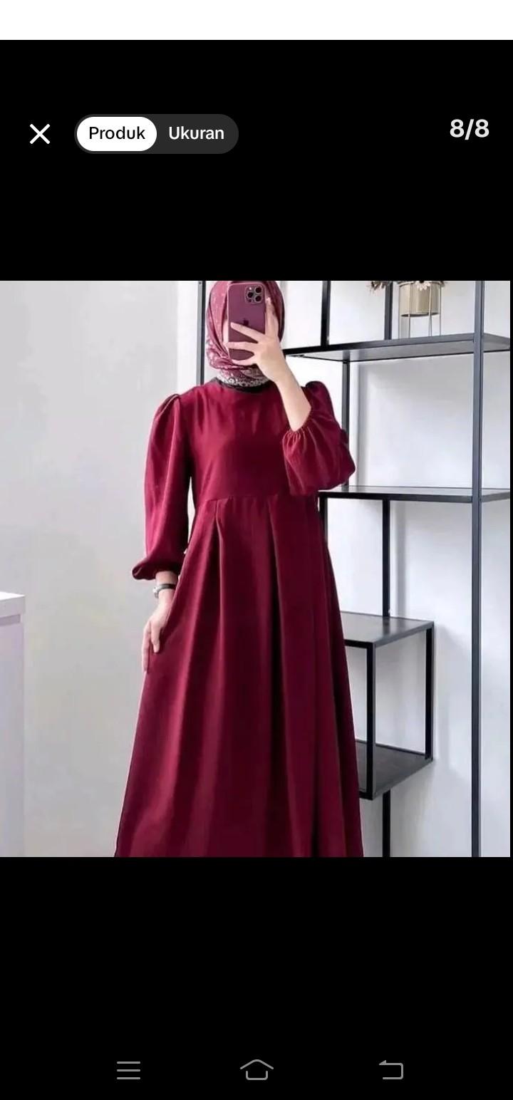 Product Introduction of gamis karin model terbaru 2025 crinkle airflow premium Dress Balon Wanita 24