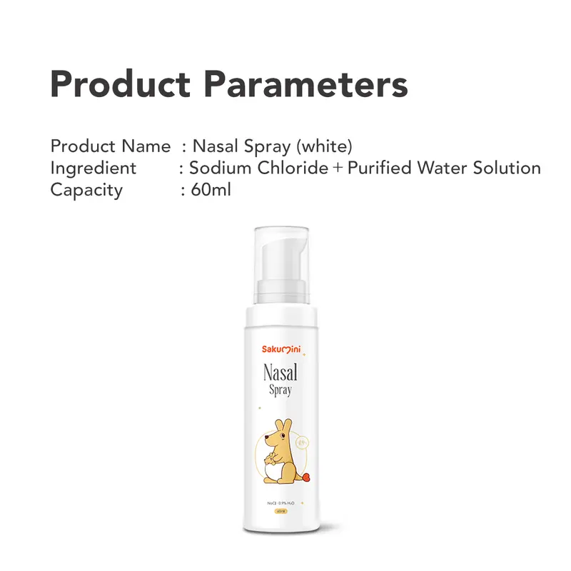 SAKUMINI Nose Hygiene And Comfort Nasal Spray Semprotan Pembersih Hidung Anak 60ml 6