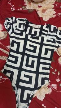 Product Review of atasan bodysuit lengan pendek cotton strach halus wanita from S**Y 0