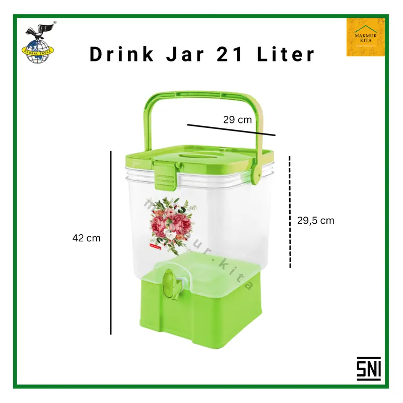 Dispenser Air Minum 21 30 Liter Plastik Drink Jar Barcelona Global Eagle 4
