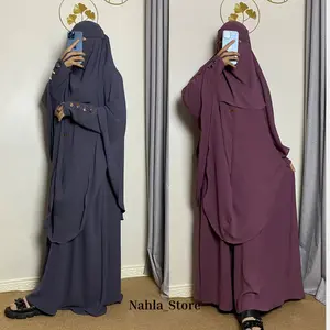 MARWA Abaya Dewasa<NAHLA STORE>Set Basic Turky Gamis Umroh Muslim Syar'i Wanita Dewasa Free Cadar Bandana <abaya,kerudung syar'i & cadar>Syari