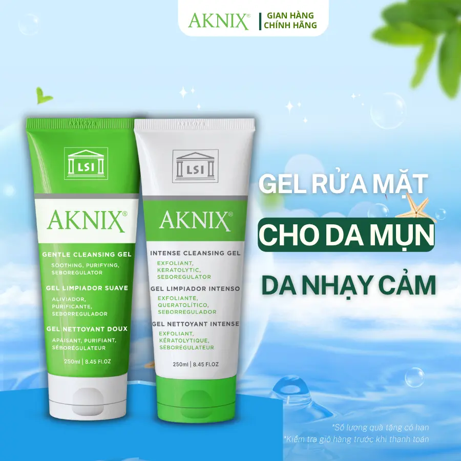 Sữa Rửa Mặt  AKNIX Cho Da Dầu , Mụn Viêm, Mụn Ẩn, Mụn Đầu Đen Nhập Khẩu Pháp | BigBuy360 - bigbuy360.vn