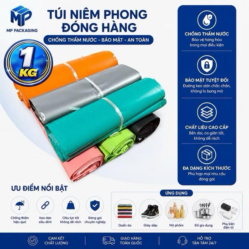 1 Cuộn Màng Gói Hàng Siêu Dai, Siêu Dính, Chống Nước, Niêm Phong