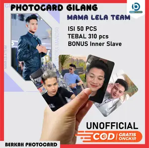 Photocard Gilang Putra Mandiri (Mama Lela Team) isi 50 Pcs 1 SISI Kertas