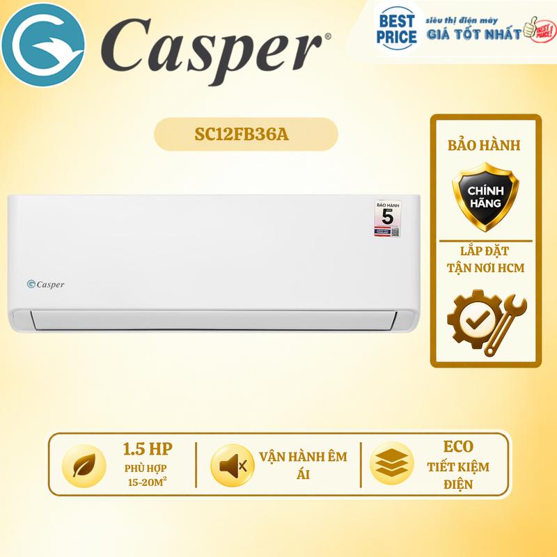 SC-12FB36A | Máy lạnh Casper 1.5HP SC-12FB36A (NON INVERTER)