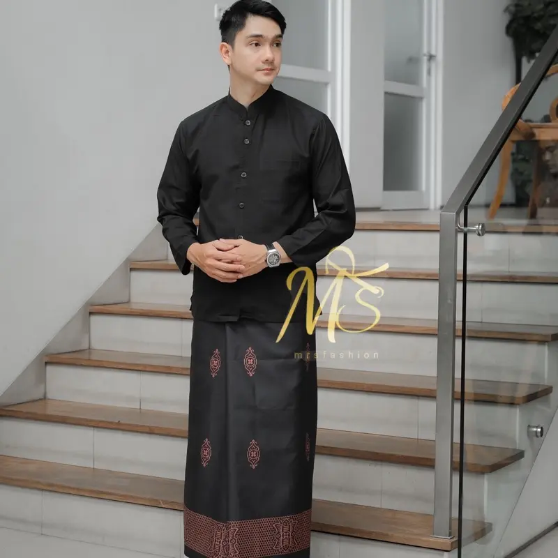 PAKET SET KOKO DAN SARUNG MOTIF SARWON BISA PILIH WARNA 6