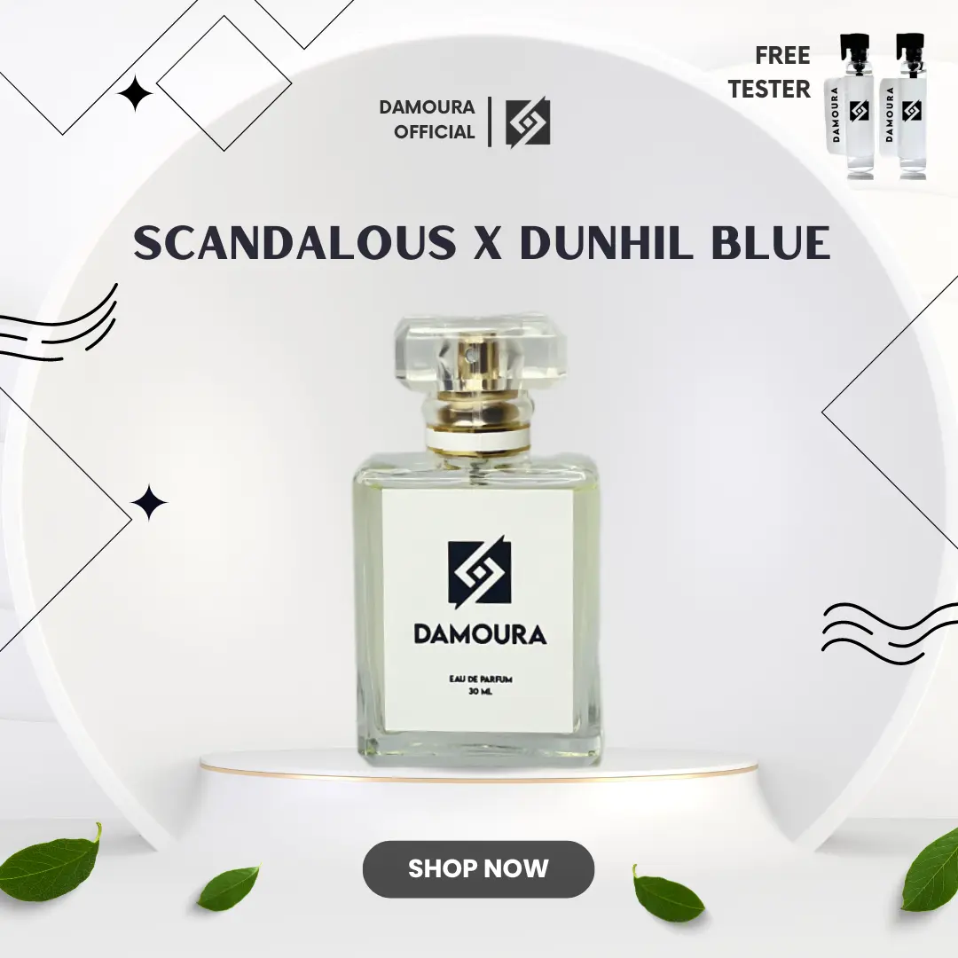 SCANDALOUS X DUNHIL BLUE Parfum By Damoura Official - Parfum Premium Free Tester