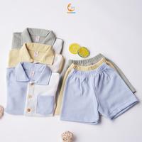 Gambar Halomam - Elvara Set (Stelan anak bayi/Setelan Anak Laki-Laki dan Perempuan) - Baby Blue, L dari halomam Kota Tangerang Selatan 3 Tokopedia