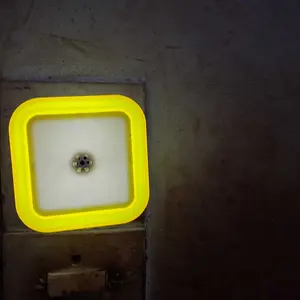 Lampu tidur night/Sleep Mini lamp dekorasi hias kotak LED otomatis sensor cahaya Kamar