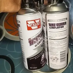 Tambal Ban darurat + cairan anti bocor ban tubebless ARCHELE 450 ml Pompa ban Tubles Motor Mobil